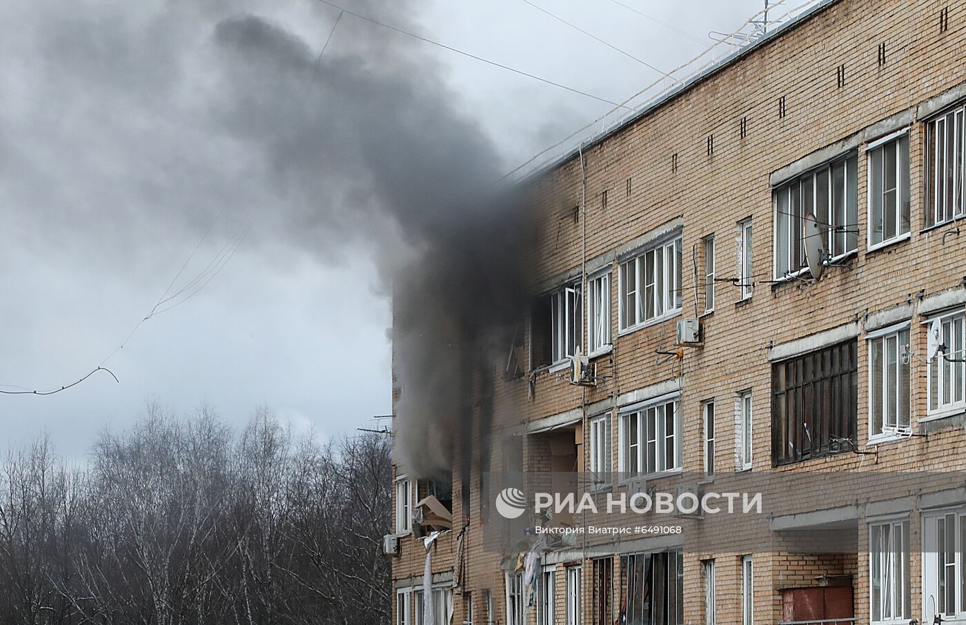 Взрыв произошел в жилом доме в Химках