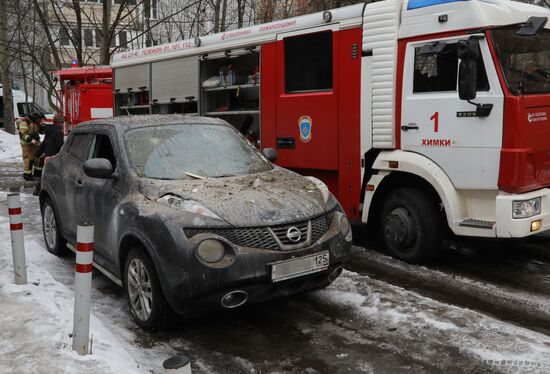 Взрыв произошел в жилом доме в Химках