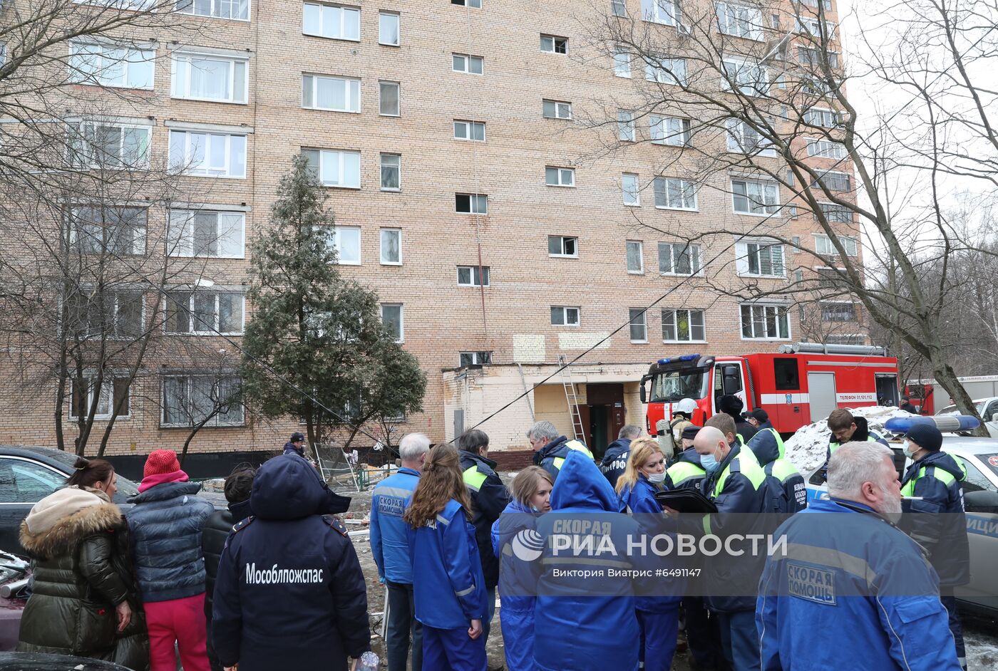 Взрыв произошел в жилом доме в Химках