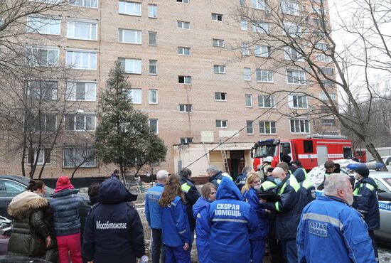 Взрыв произошел в жилом доме в Химках