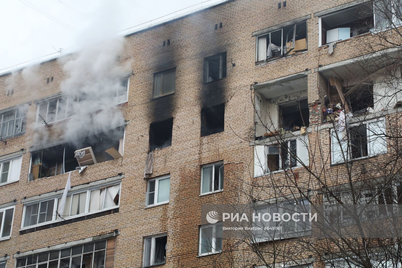 Взрыв произошел в жилом доме в Химках