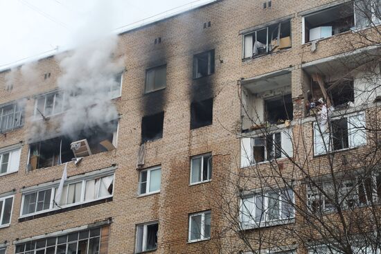 Взрыв произошел в жилом доме в Химках