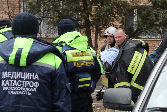 Взрыв произошел в жилом доме в Химках