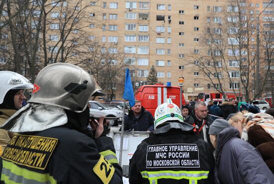 Взрыв произошел в жилом доме в Химках