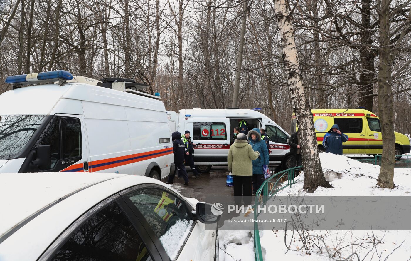 Взрыв произошел в жилом доме в Химках