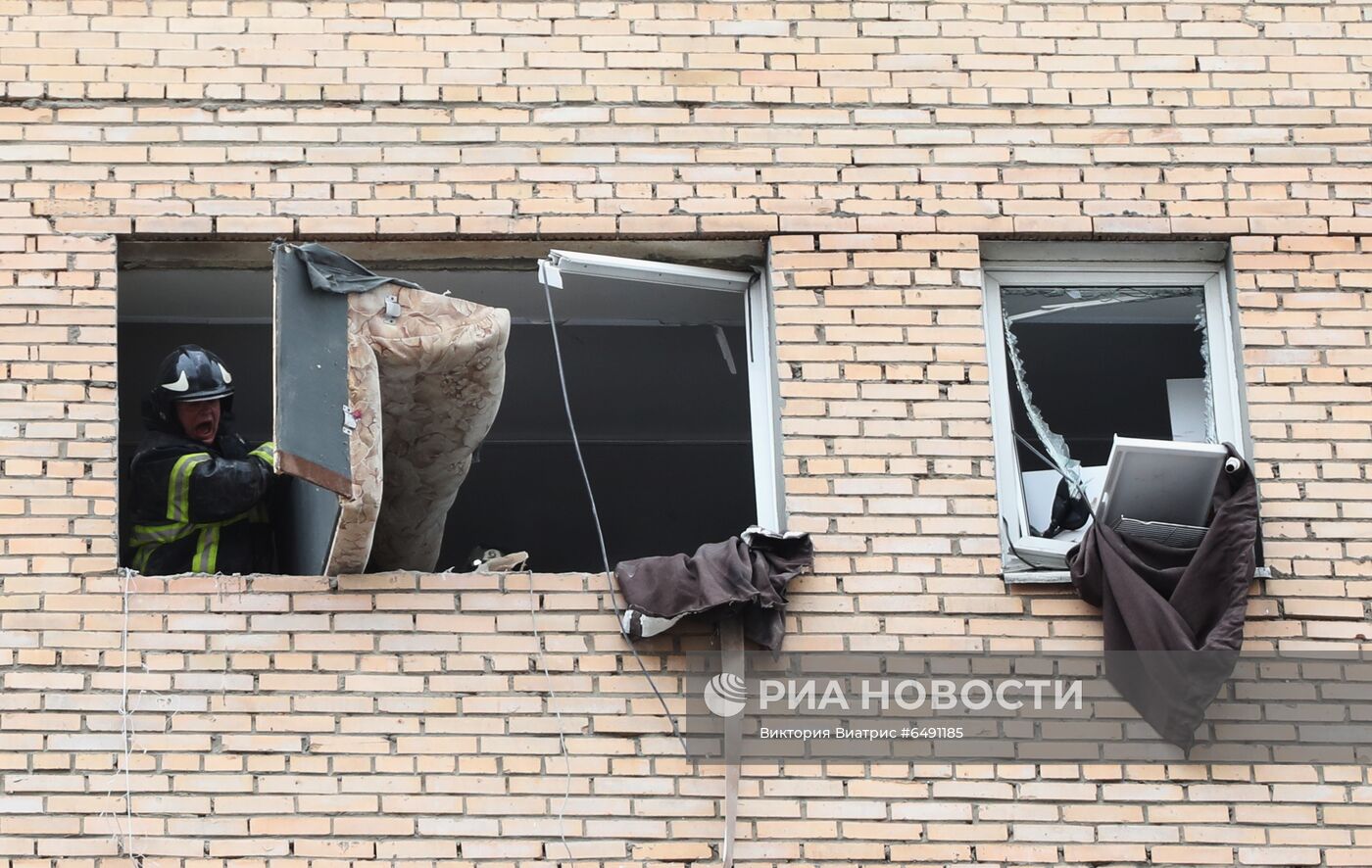 Взрыв произошел в жилом доме в Химках