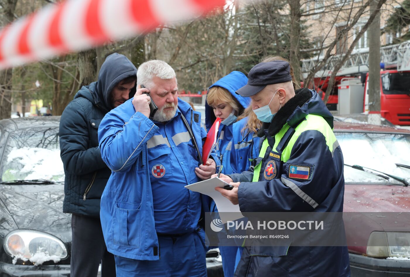 Взрыв произошел в жилом доме в Химках