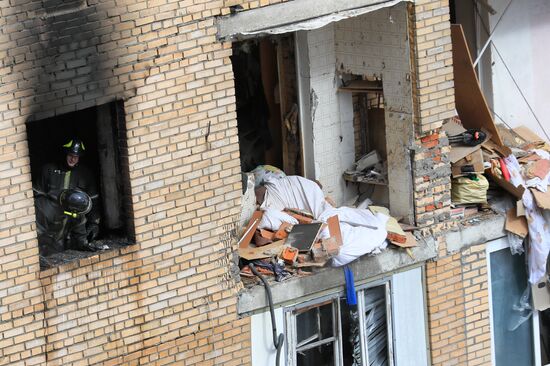 Взрыв произошел в жилом доме в Химках