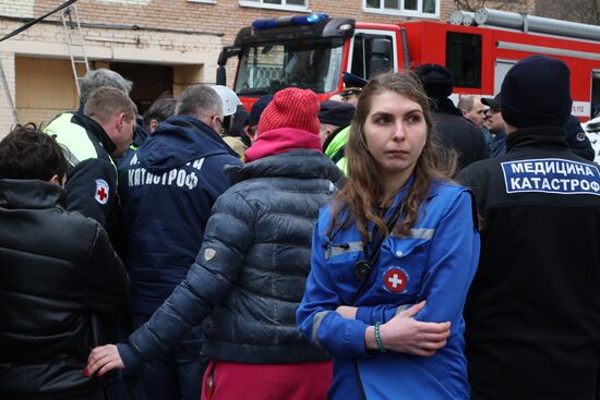 Взрыв произошел в жилом доме в Химках