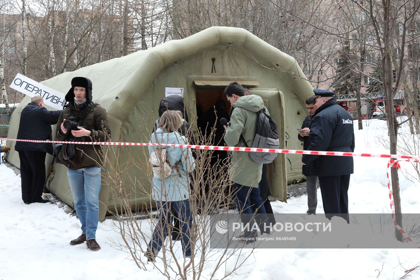 Взрыв произошел в жилом доме в Химках