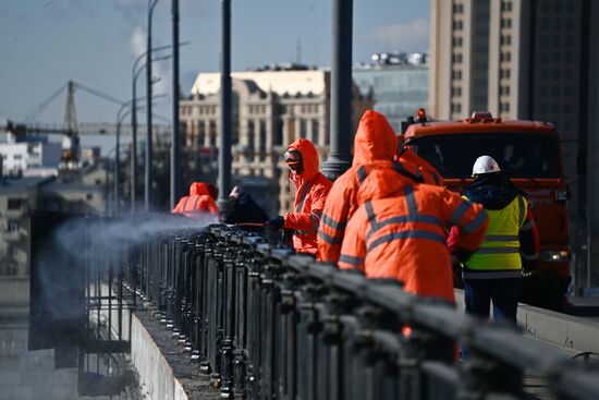 Промывка Большого Краснохолмского моста