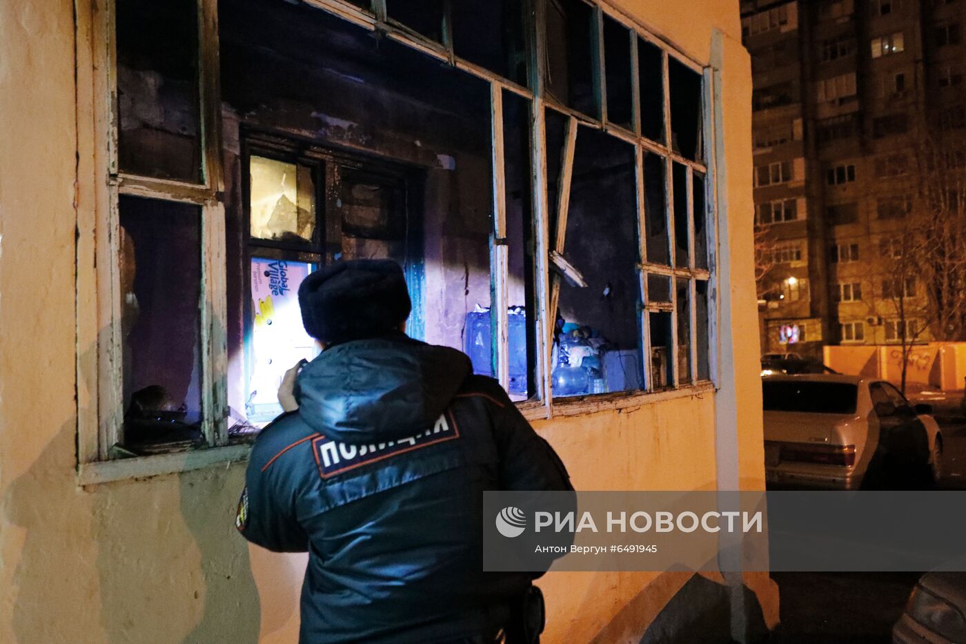 Ночное дежурство наряда полиции в Белгороде