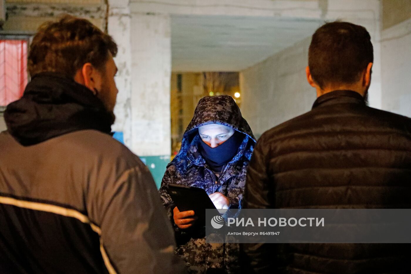 Ночное дежурство наряда полиции в Белгороде