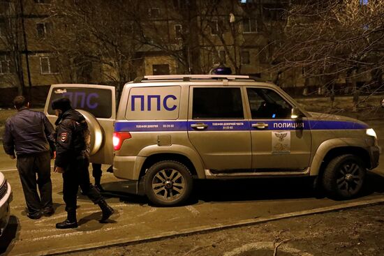Ночное дежурство наряда полиции в Белгороде