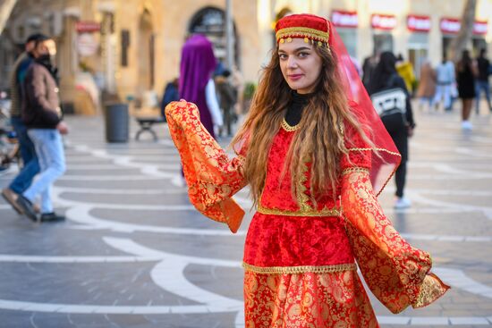 Празднование Новруза в Баку