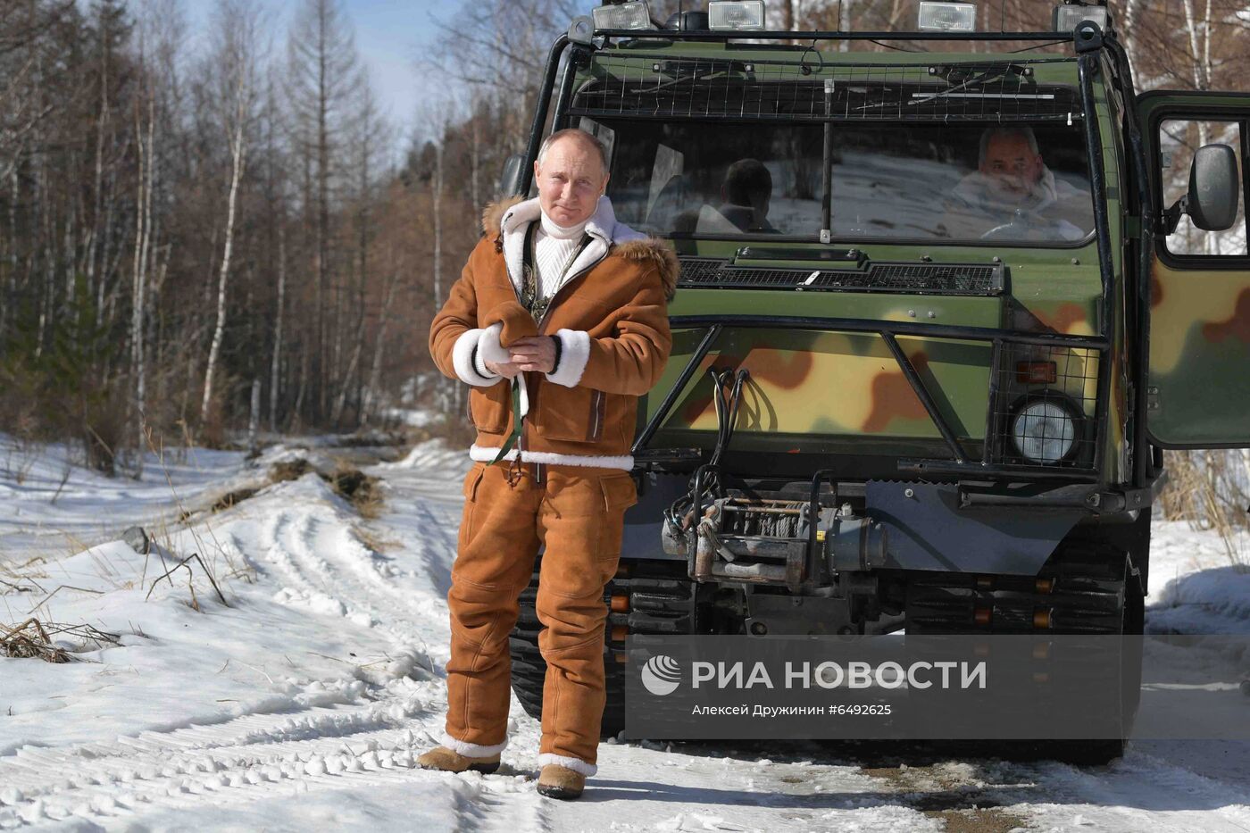 Отдых президента РФ В. Путина в Сибири