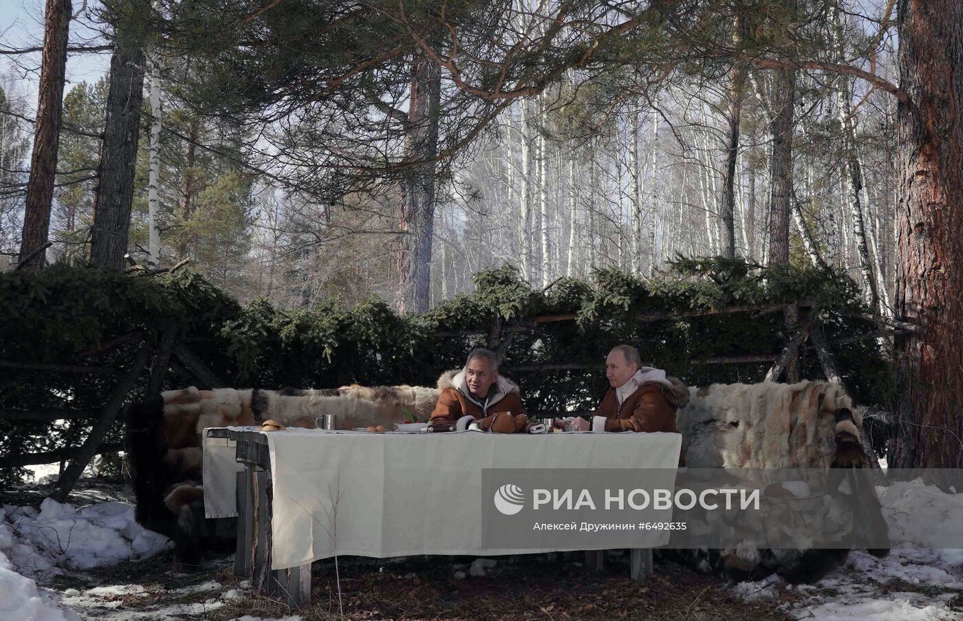 Отдых президента РФ В. Путина в Сибири