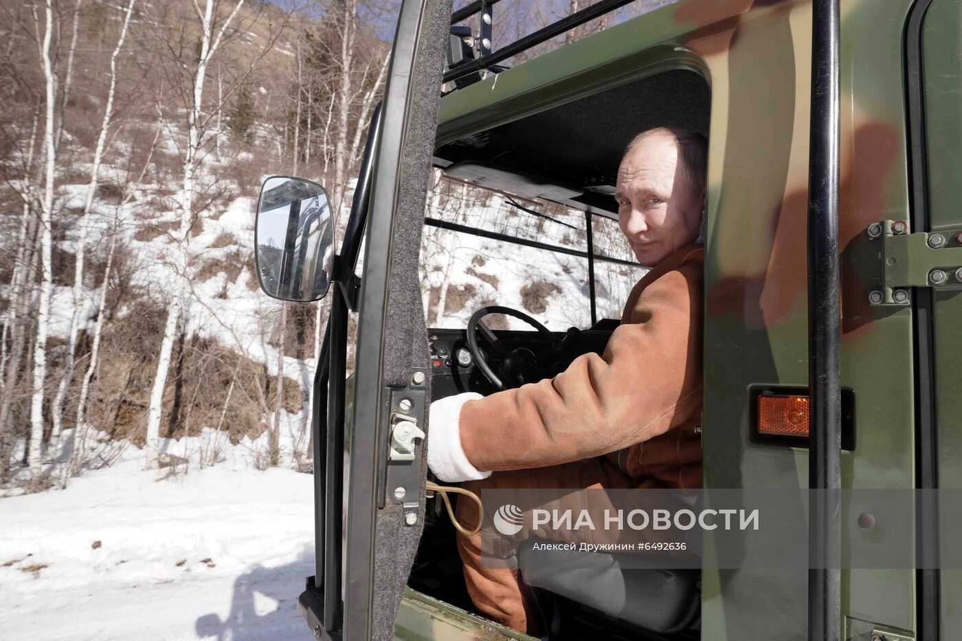 Отдых президента РФ В. Путина в Сибири