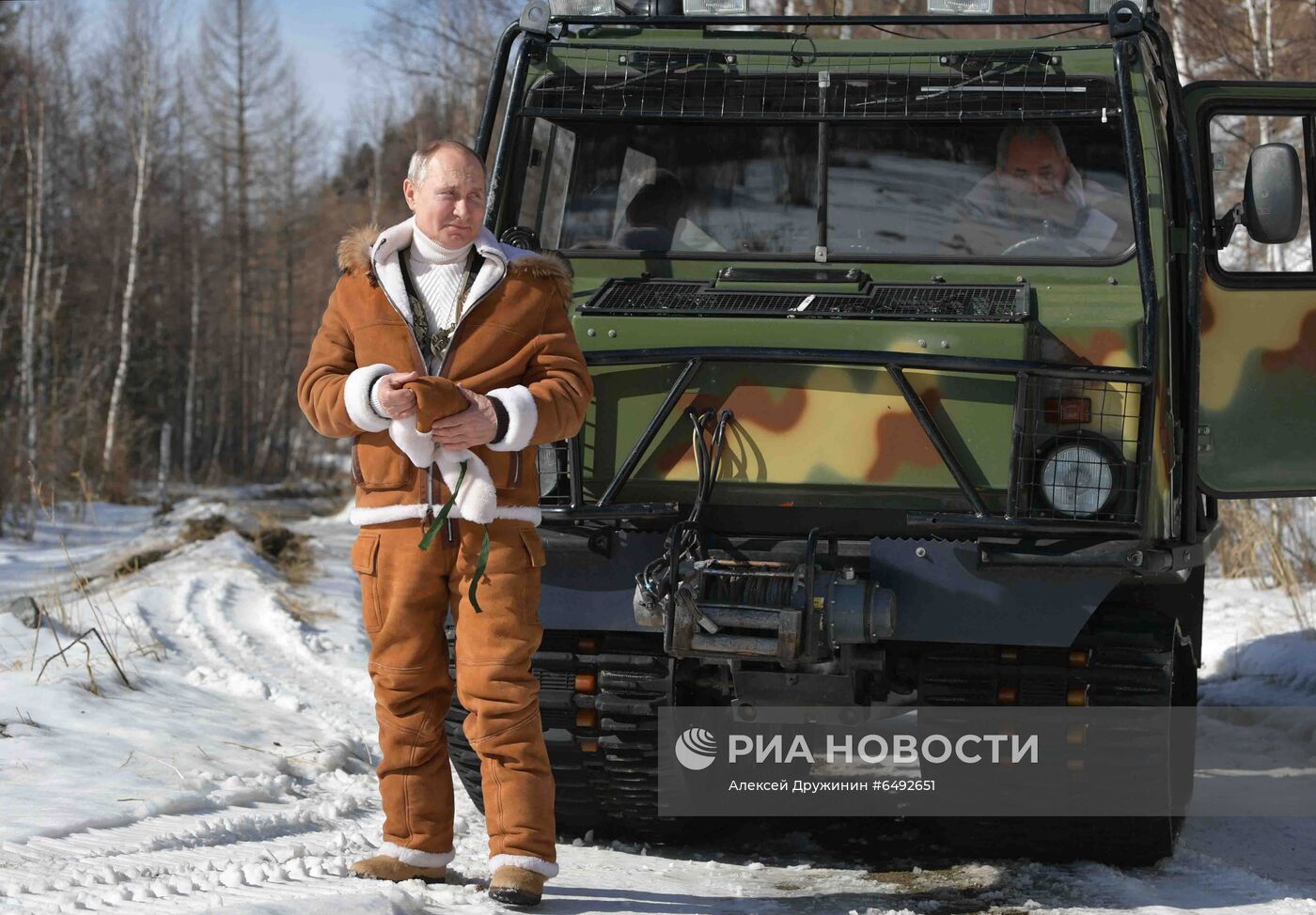 Отдых президента РФ В. Путина в Сибири