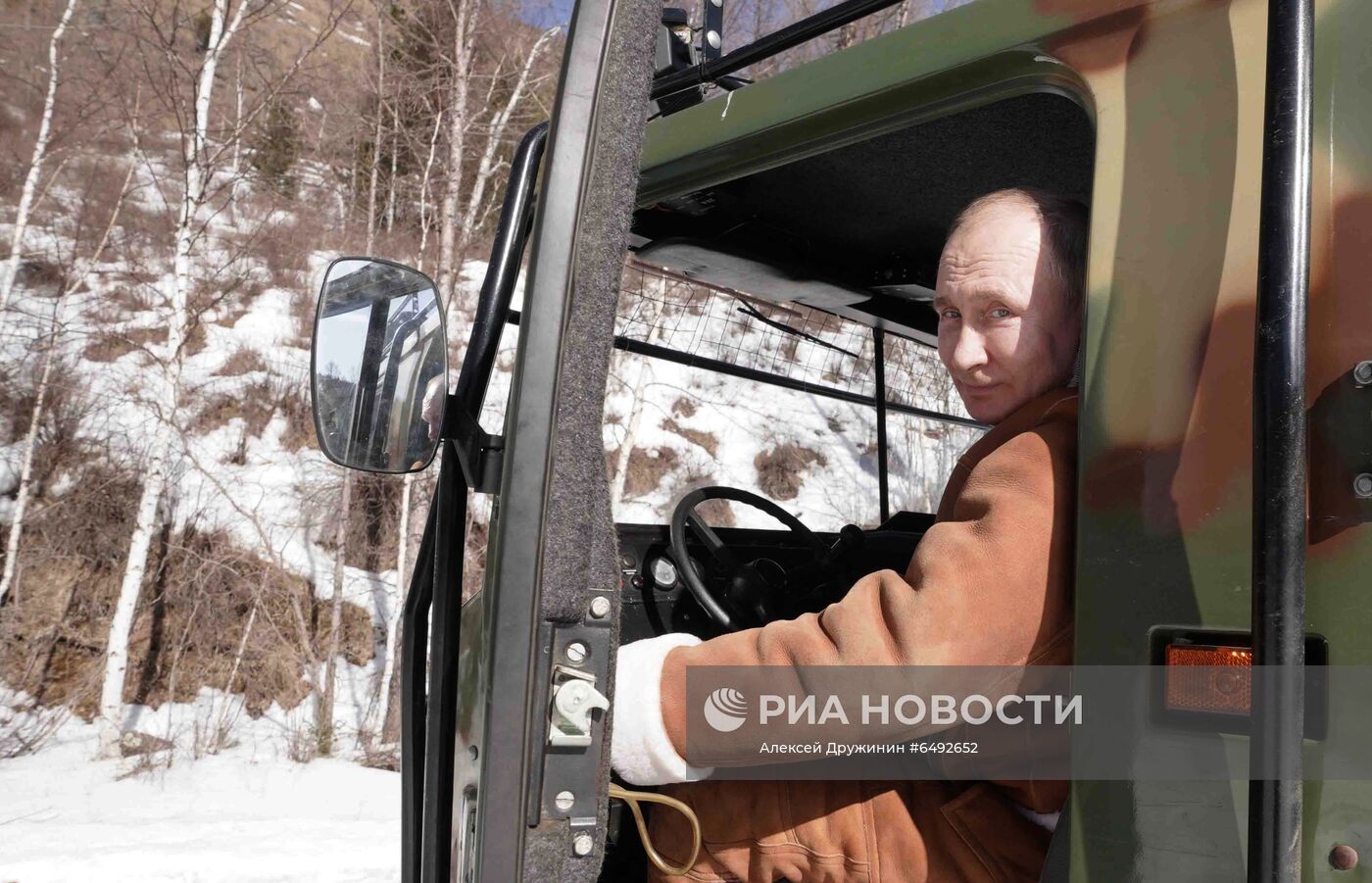 Отдых президента РФ В. Путина в Сибири