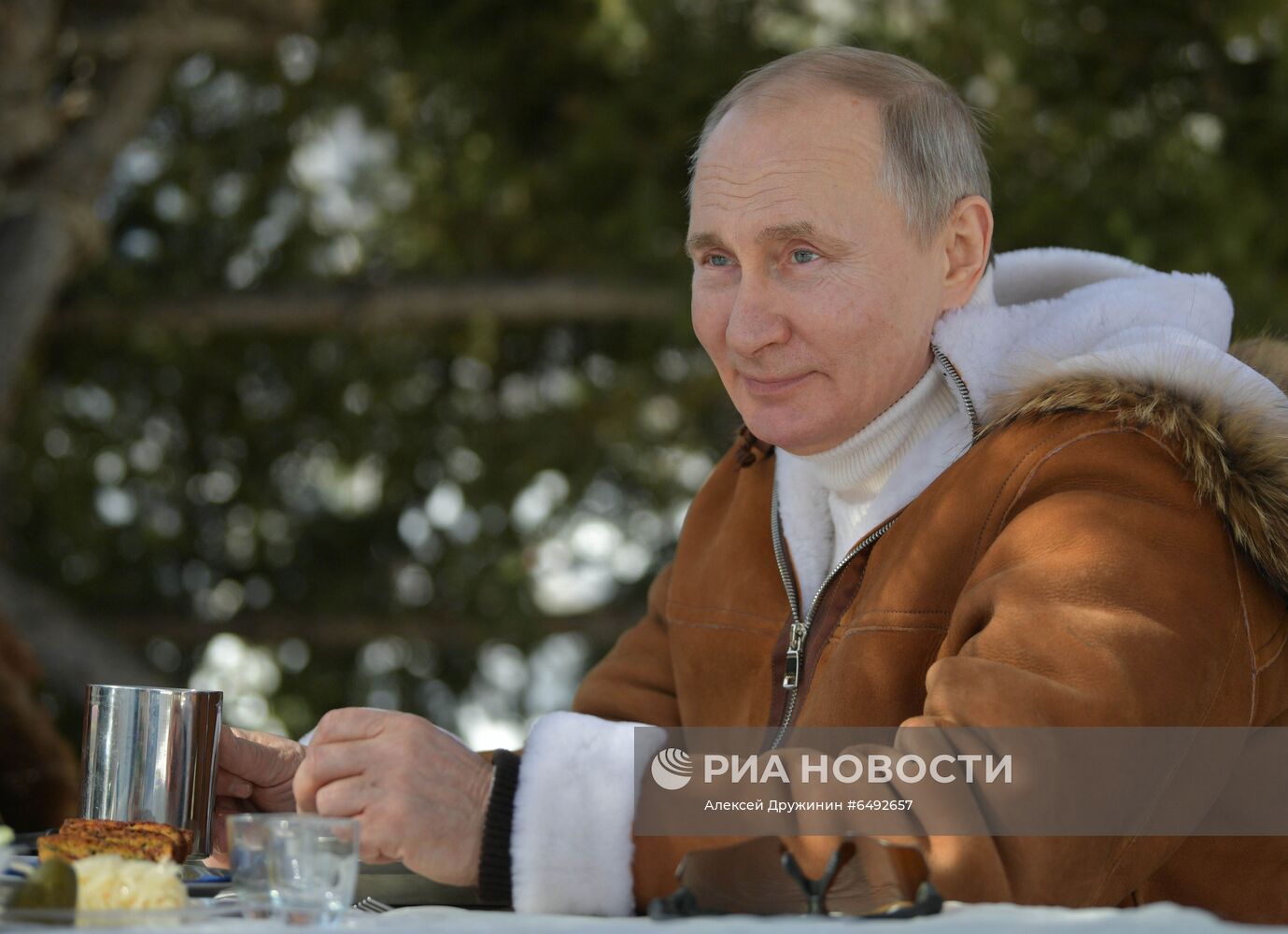 Отдых президента РФ В. Путина в Сибири