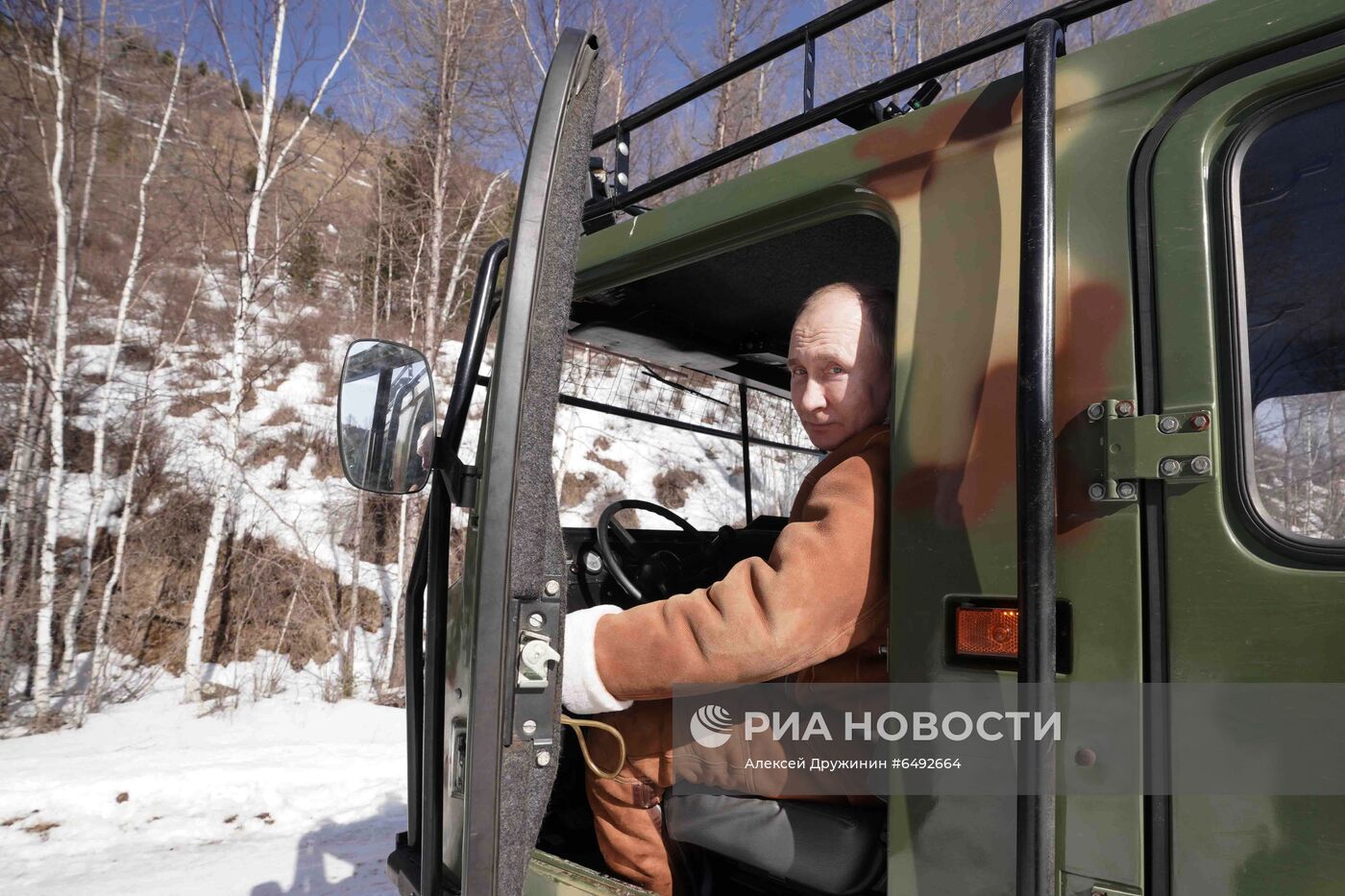 Отдых президента РФ В. Путина в Сибири