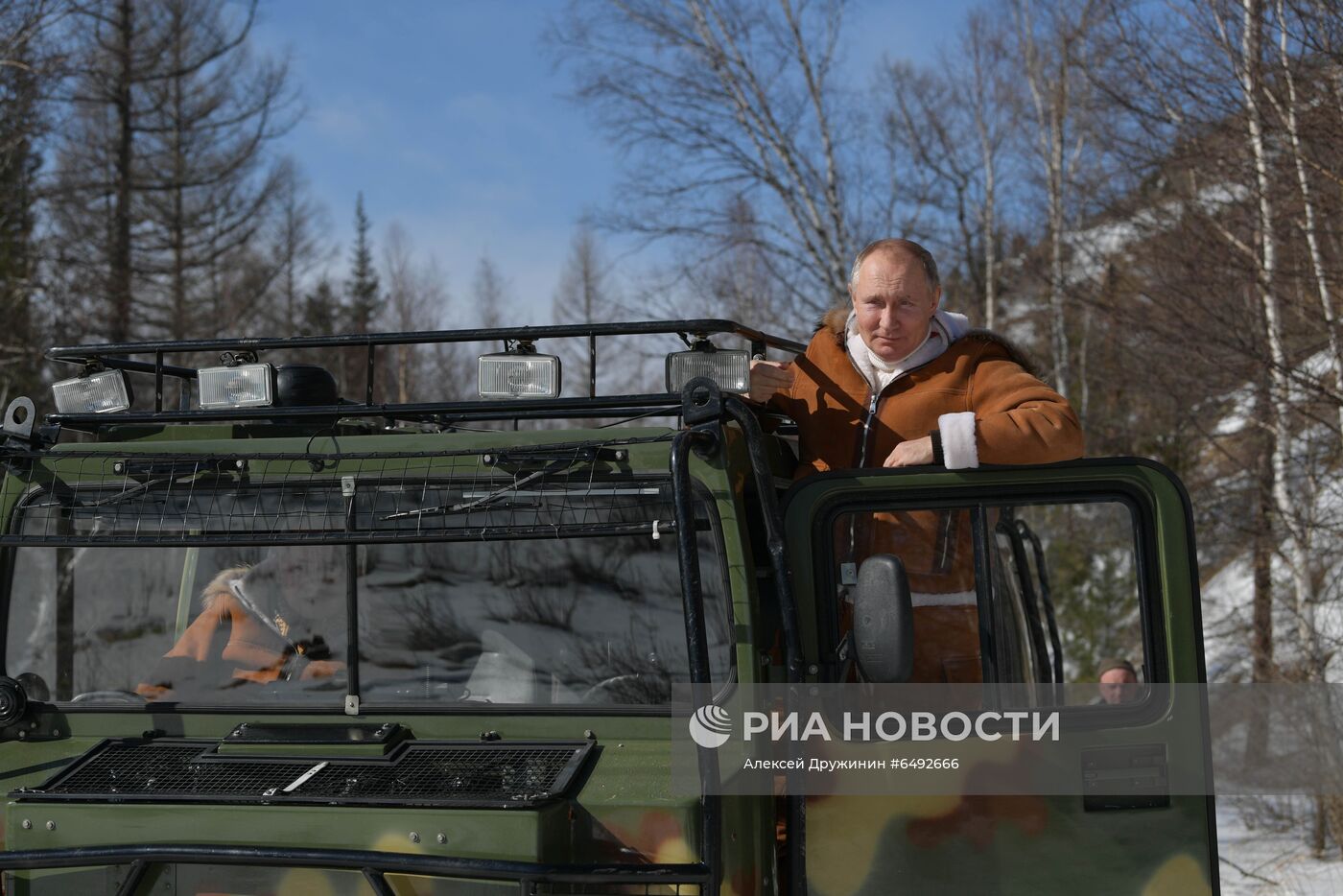 Отдых президента РФ В. Путина в Сибири