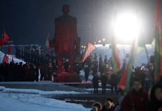 Митинг-реквием, посвященный 78-й годовщине уничтожения Хатыни