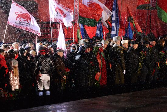 Митинг-реквием, посвященный 78-й годовщине уничтожения Хатыни