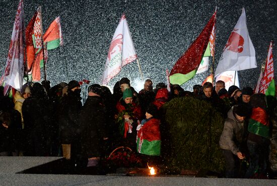 Митинг-реквием, посвященный 78-й годовщине уничтожения Хатыни