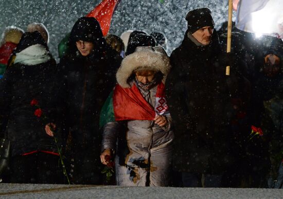 Митинг-реквием, посвященный 78-й годовщине уничтожения Хатыни