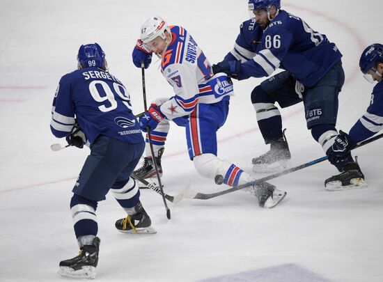 Хоккей. КХЛ. Матч "Динамо" (Москва) - СКА