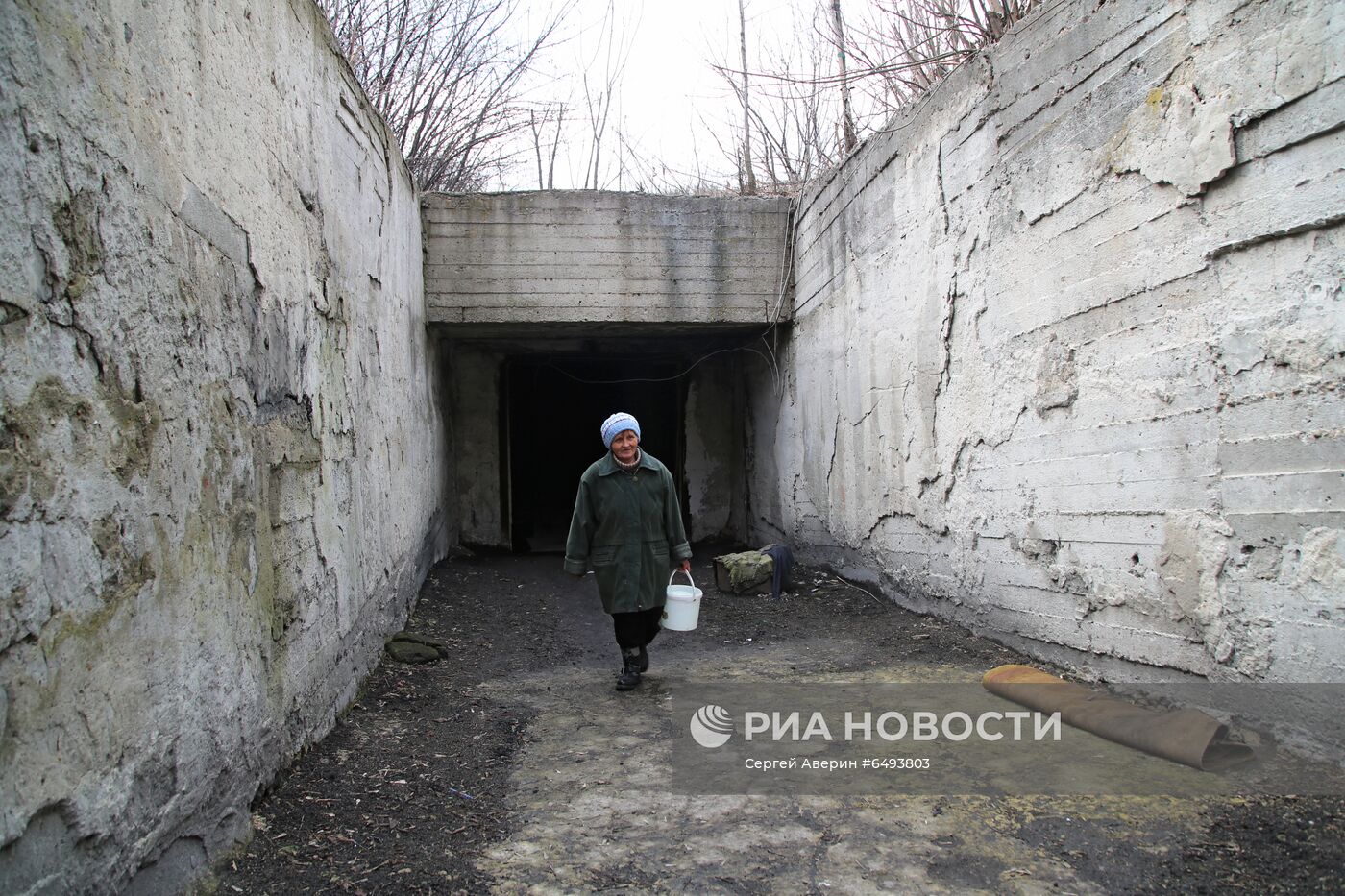 Бомбоубежища на линии разграничения в Донецкой области 