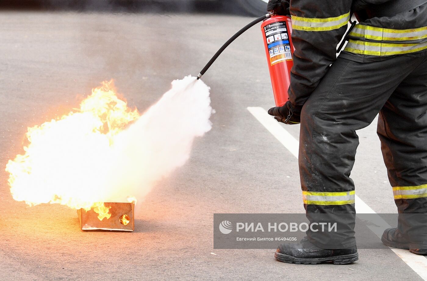 Правила пользования огнетушителем