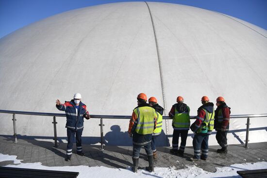 Подготовка к открытию фонтана в музее-заповеднике "Царицыно"