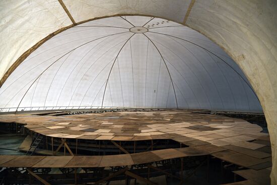 Подготовка к открытию фонтана в музее-заповеднике "Царицыно"