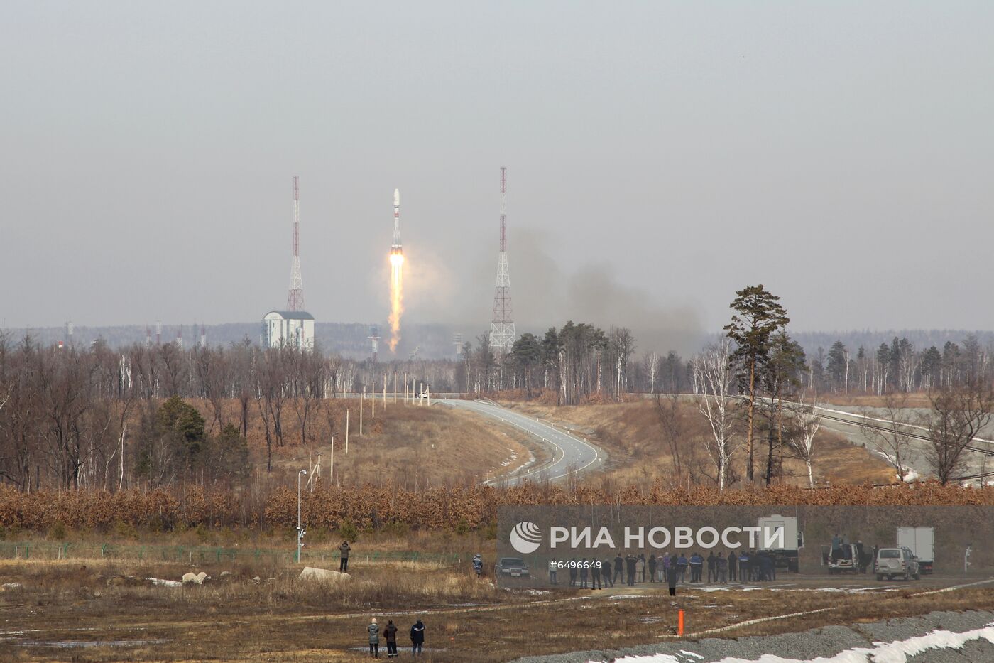 Пуск РН"Союз-2.1б" с разгонным блоком "Фрегат" с космодрома Восточный