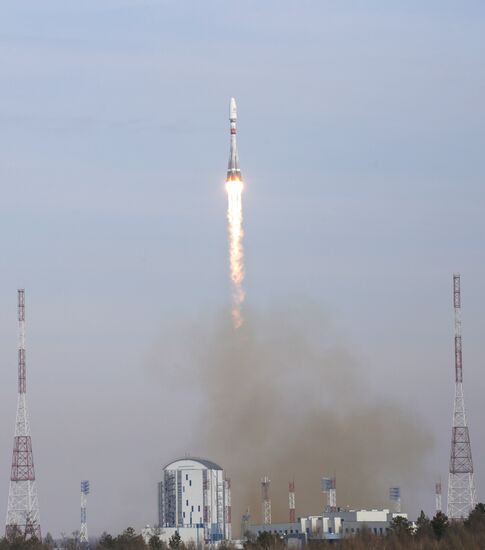 Пуск РН"Союз-2.1б" с разгонным блоком "Фрегат" с космодрома Восточный