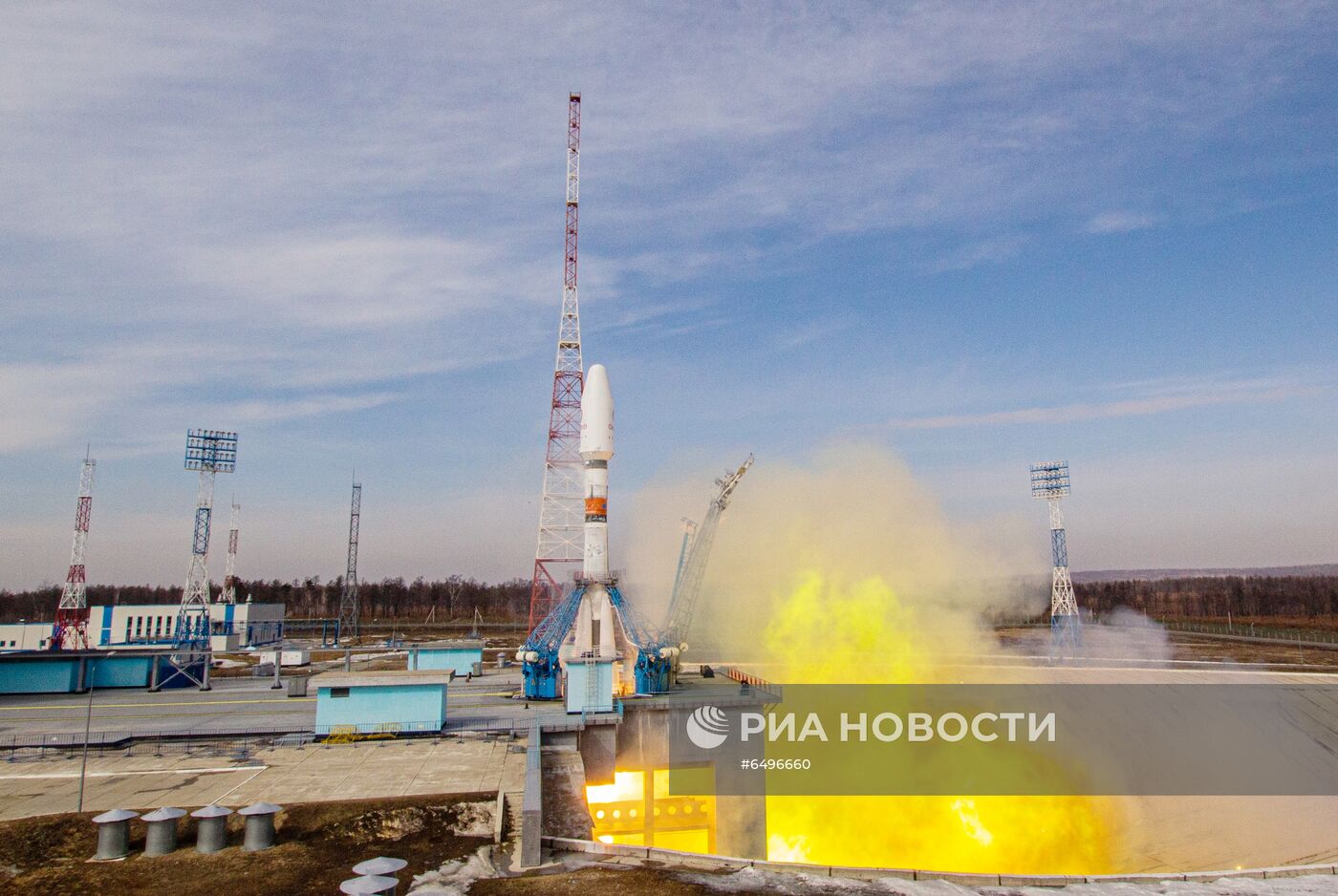 Пуск РН"Союз-2.1б" с разгонным блоком "Фрегат" с космодрома Восточный