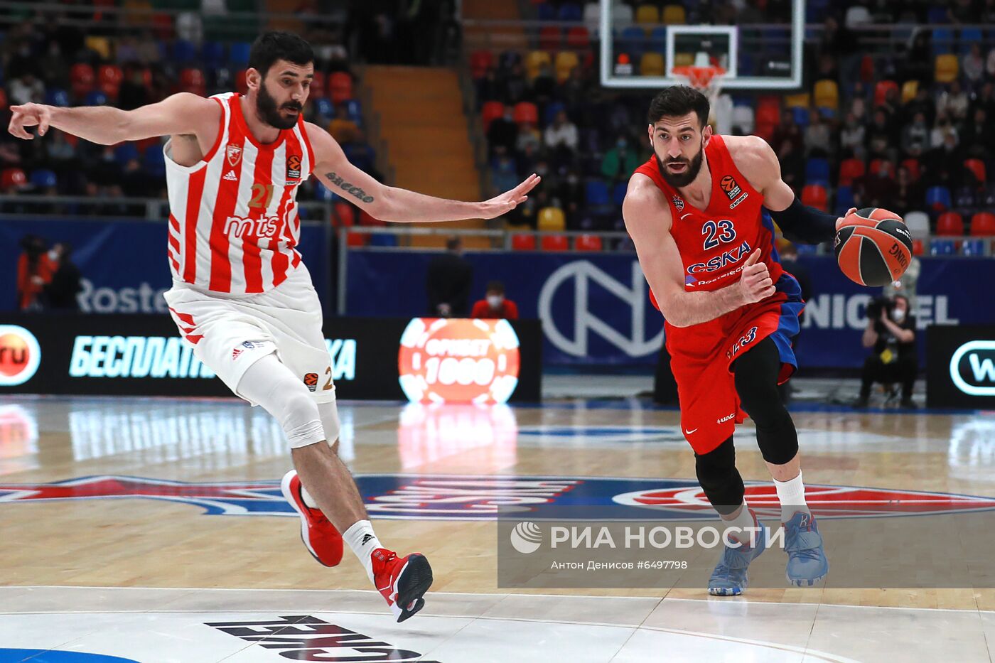Баскетбол. Евролига. Матч ЦСКА - "Црвена Звезда"