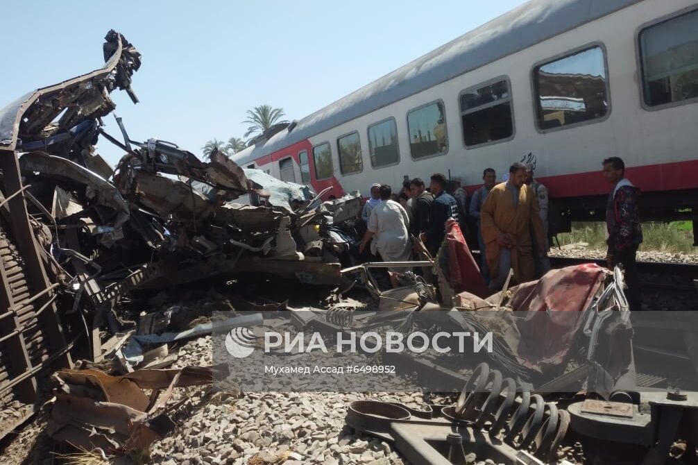 В Египте столкнулись два поезда