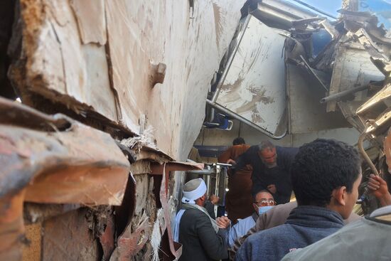 В Египте столкнулись два поезда