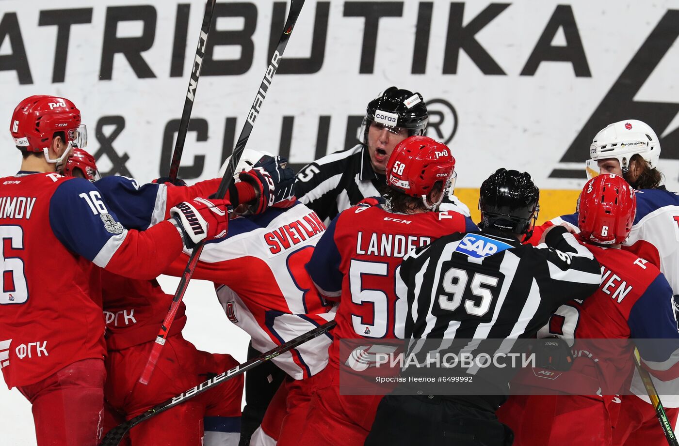Хоккей. КХЛ. Матч "Локомотив" - ЦСКА