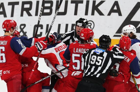 Хоккей. КХЛ. Матч "Локомотив" - ЦСКА