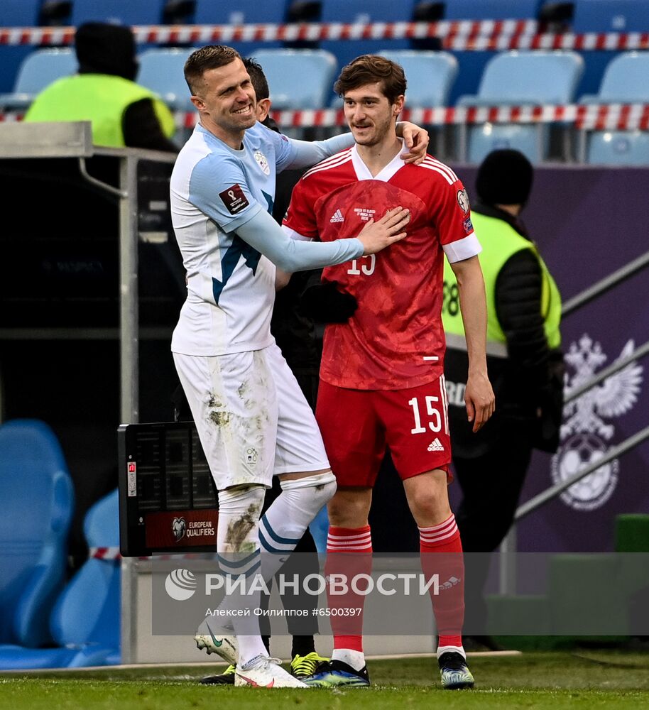 Футбол. Отборочный матч ЧМ-2022. Россия - Словения