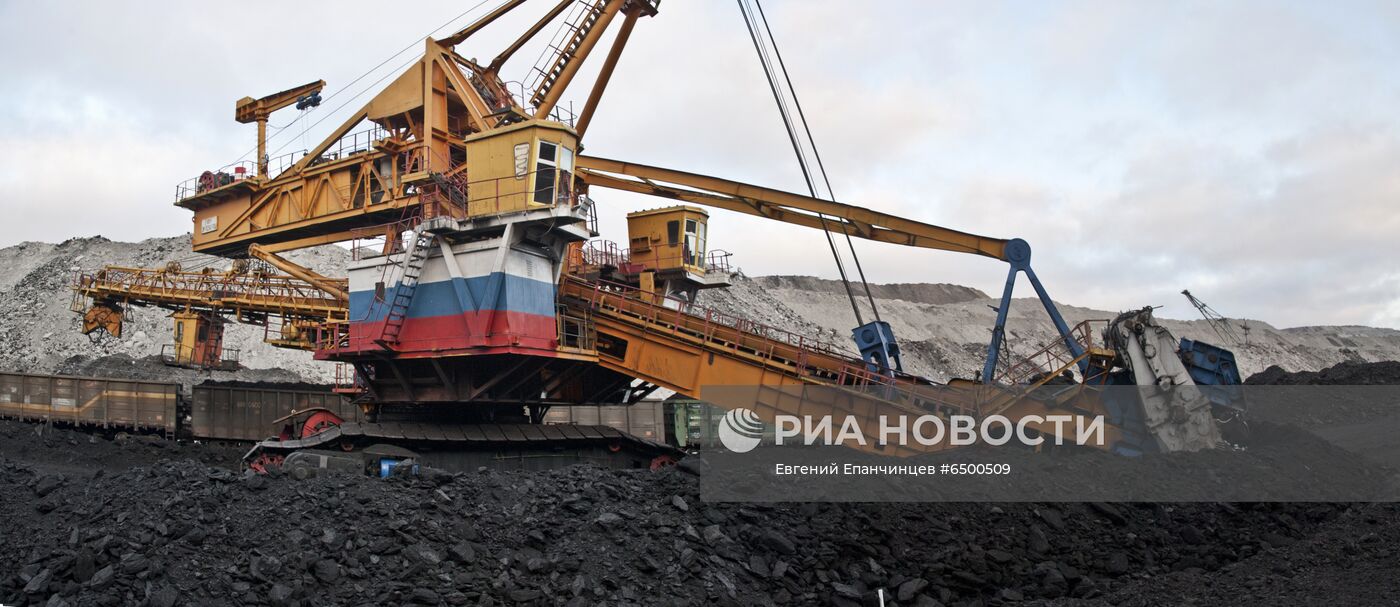 Харанорский угольный разрез в Забайкалье