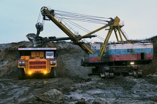 Харанорский угольный разрез в Забайкалье