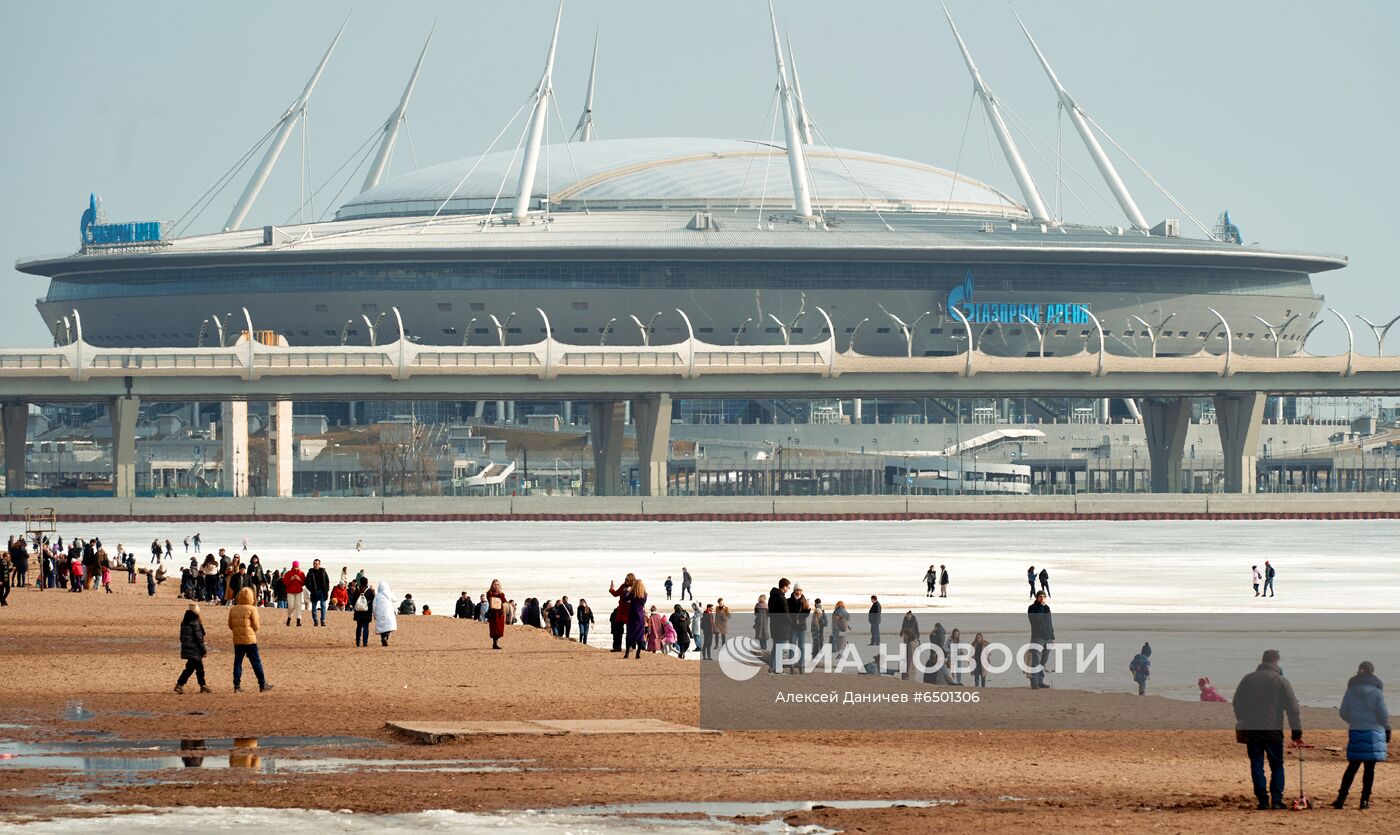 Весна в парке 300-летия Санкт-Петербурга