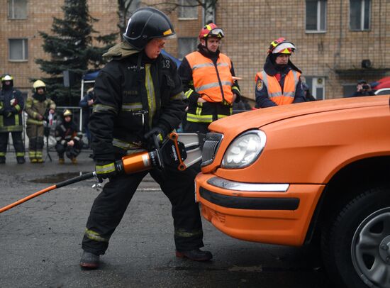 Соревнования МЧС по ликвидации последствий ДТП