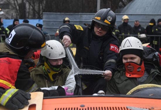 Соревнования МЧС по ликвидации последствий ДТП